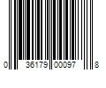 Barcode Image for UPC code 036179000978