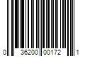 Barcode Image for UPC code 036200001721