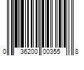 Barcode Image for UPC code 036200003558