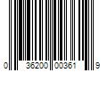 Barcode Image for UPC code 036200003619