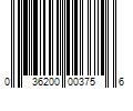 Barcode Image for UPC code 036200003756