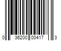 Barcode Image for UPC code 036200004173