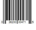 Barcode Image for UPC code 036200004715