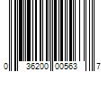 Barcode Image for UPC code 036200005637