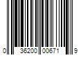 Barcode Image for UPC code 036200006719