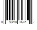 Barcode Image for UPC code 036200007617