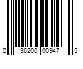 Barcode Image for UPC code 036200009475