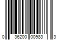 Barcode Image for UPC code 036200009833