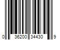 Barcode Image for UPC code 036200344309