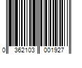 Barcode Image for UPC code 0362103001927