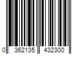 Barcode Image for UPC code 0362135432300