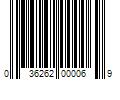 Barcode Image for UPC code 036262000069