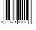 Barcode Image for UPC code 036274000057