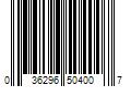 Barcode Image for UPC code 036296504007