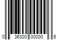 Barcode Image for UPC code 036300000006