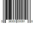 Barcode Image for UPC code 036300000518