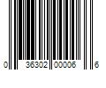 Barcode Image for UPC code 036302000066