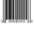 Barcode Image for UPC code 036360000046