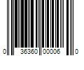 Barcode Image for UPC code 036360000060