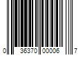 Barcode Image for UPC code 036370000067