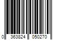 Barcode Image for UPC code 0363824050270