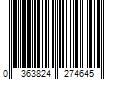 Barcode Image for UPC code 0363824274645