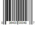 Barcode Image for UPC code 036400000487