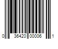 Barcode Image for UPC code 036420000061