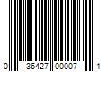 Barcode Image for UPC code 036427000071