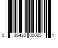 Barcode Image for UPC code 036430000051