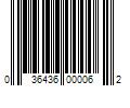 Barcode Image for UPC code 036436000062