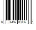 Barcode Image for UPC code 036437000061