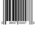 Barcode Image for UPC code 036437000078