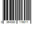 Barcode Image for UPC code 0364380116011