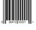 Barcode Image for UPC code 036470000011