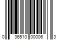 Barcode Image for UPC code 036510000063