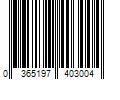 Barcode Image for UPC code 0365197403004. Product Name: WellSpring Pharmaceutical A+D Original Diaper Rash Ointment  1lb Tub  All Skin Types