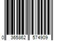 Barcode Image for UPC code 0365862574909