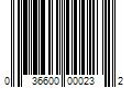 Barcode Image for UPC code 036600000232