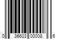 Barcode Image for UPC code 036603000086