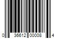 Barcode Image for UPC code 036612000084