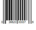 Barcode Image for UPC code 036620000076