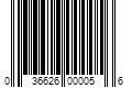 Barcode Image for UPC code 036626000056