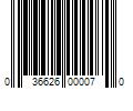 Barcode Image for UPC code 036626000070