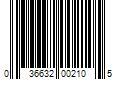 Barcode Image for UPC code 036632002105