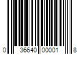 Barcode Image for UPC code 036640000018