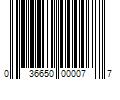 Barcode Image for UPC code 036650000077