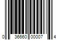 Barcode Image for UPC code 036660000074