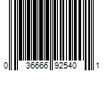 Barcode Image for UPC code 036666925401