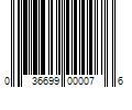 Barcode Image for UPC code 036699000076